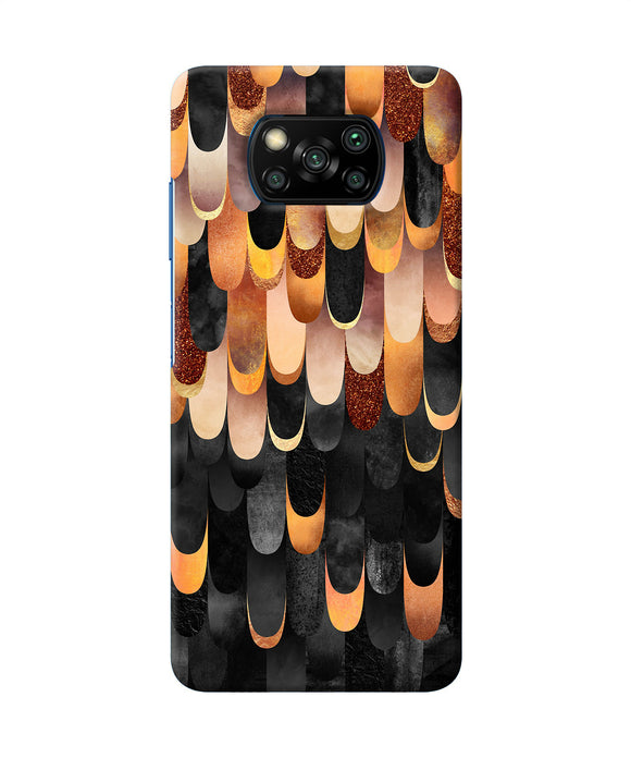 Abstract Wooden Rug Poco X3/X3 Pro Back Cover