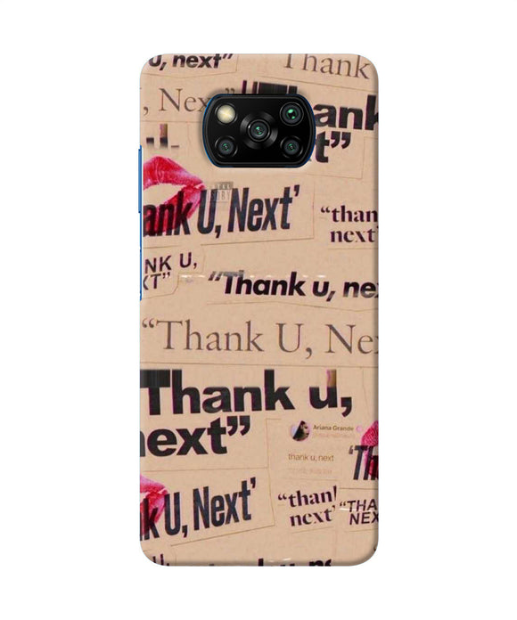 Thank You Next Poco X3/X3 Pro Back Cover