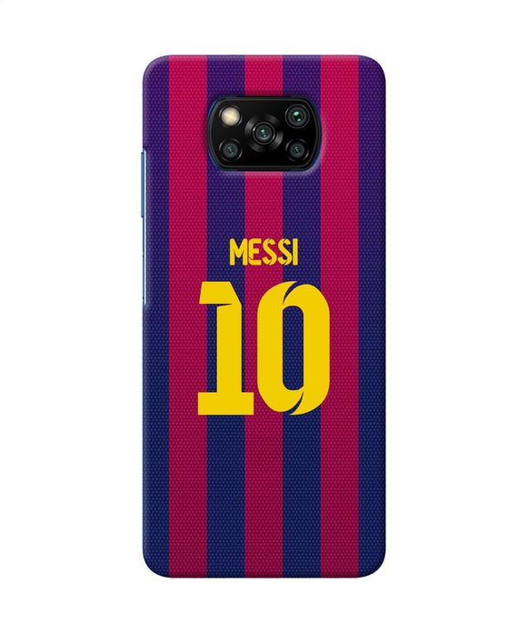 Messi 10 Tshirt Poco X3/X3 Pro Back Cover