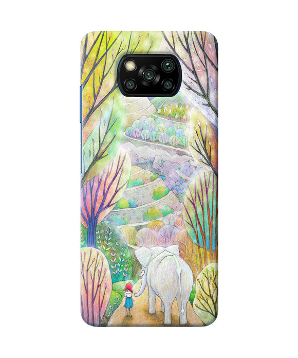 Natual Elephant Girl Poco X3/X3 Pro Back Cover
