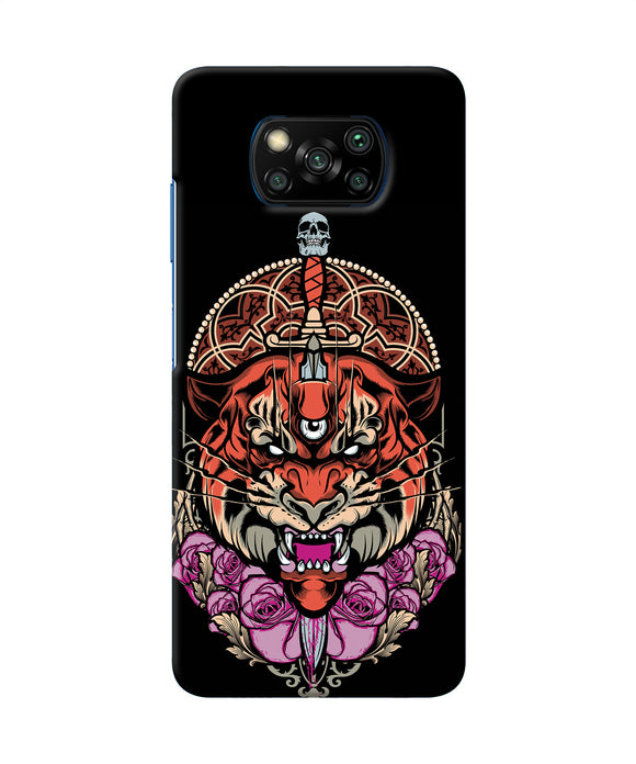 Abstract Tiger Poco X3/X3 Pro Back Cover