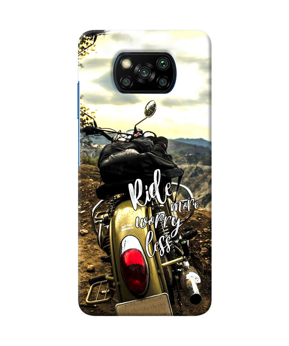 Ride More Worry Less Poco X3/X3 Pro Back Cover
