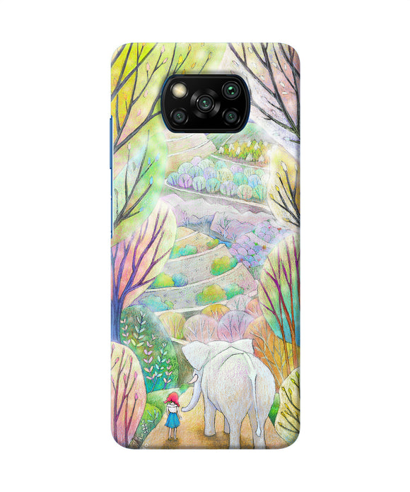 Natual Elephant Girl Poco X3/X3 Pro Back Cover