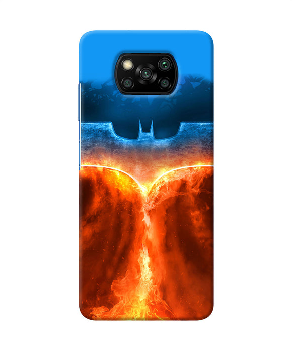 Burning Batman Logo Poco X3/X3 Pro Back Cover