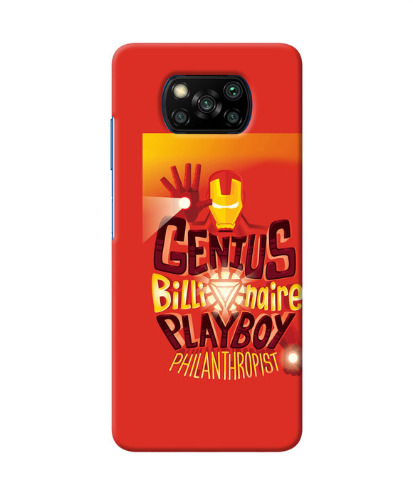 Ironman Quote Poco X3/X3 Pro Back Cover