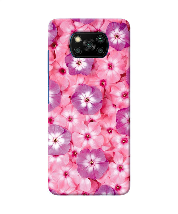 Natural Pink Flower Poco X3/X3 Pro Back Cover