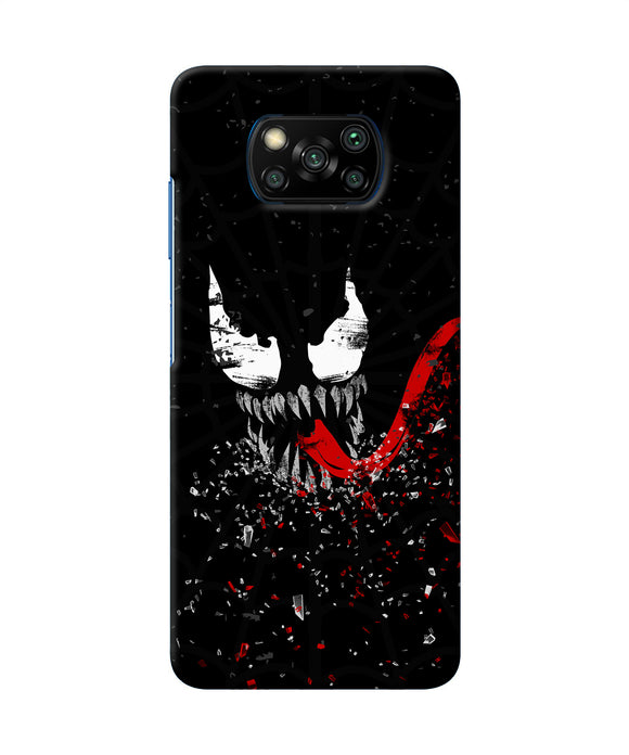 Venom Black Poster Poco X3/X3 Pro Back Cover