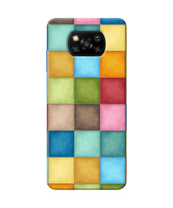 Abstract Colorful Squares Poco X3/X3 Pro Back Cover