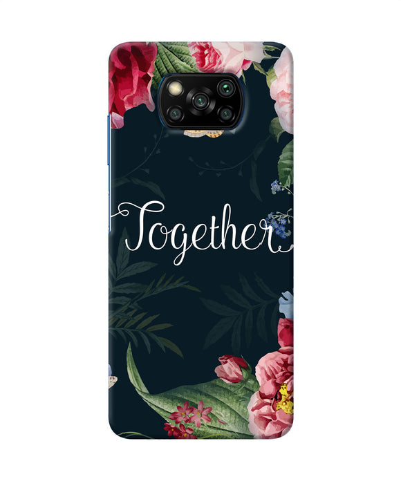 Together Flower Poco X3/X3 Pro Back Cover