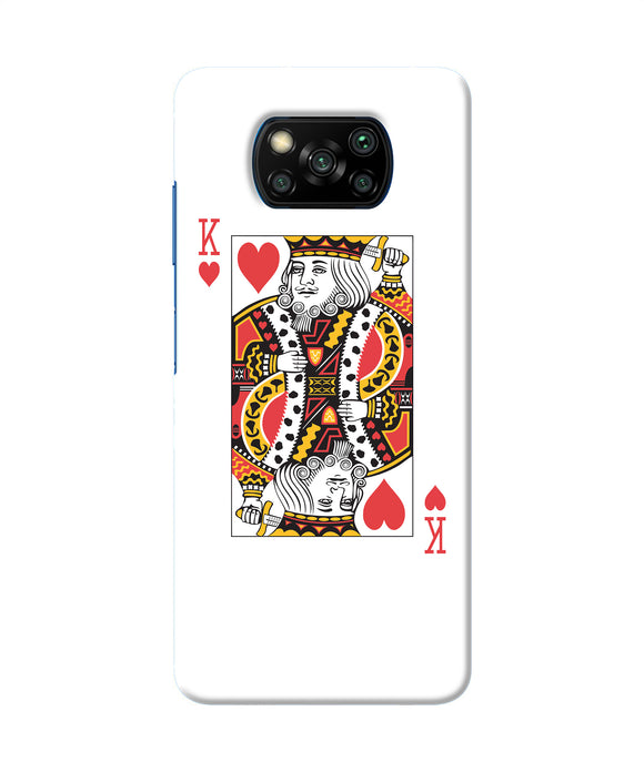 Heart King Card Poco X3/X3 Pro Back Cover
