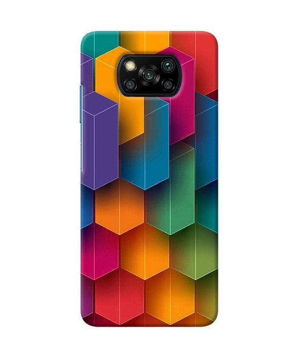 Abstract Rectangle Print Poco X3/X3 Pro Back Cover