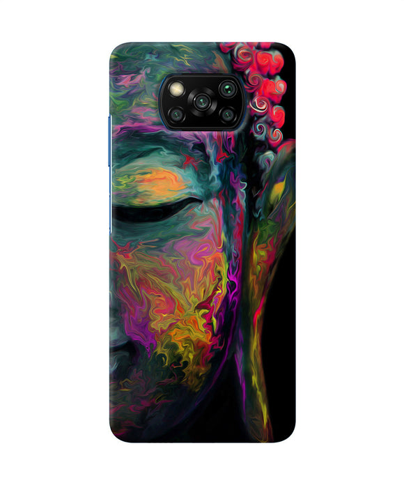 Buddha Face Painting Poco X3/X3 Pro Back Cover