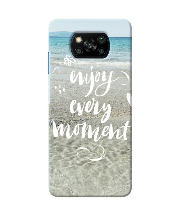Enjoy Every Moment Sea Poco X3/X3 Pro Back Cover