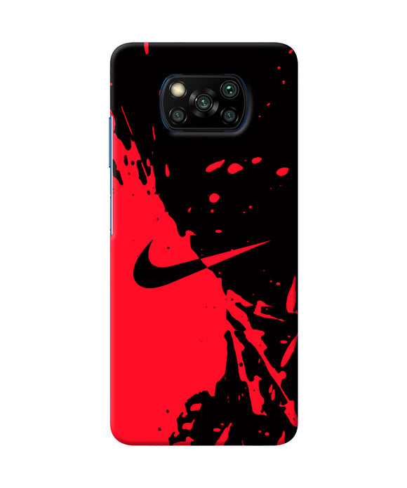 Nike Red Black Poster Poco X3/X3 Pro Back Cover