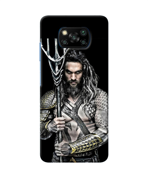 Aquaman Trident Black Poco X3/X3 Pro Back Cover