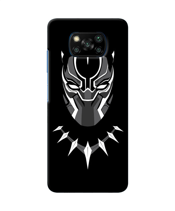 Black Penthon Cartoon Poco X3/X3 Pro Back Cover