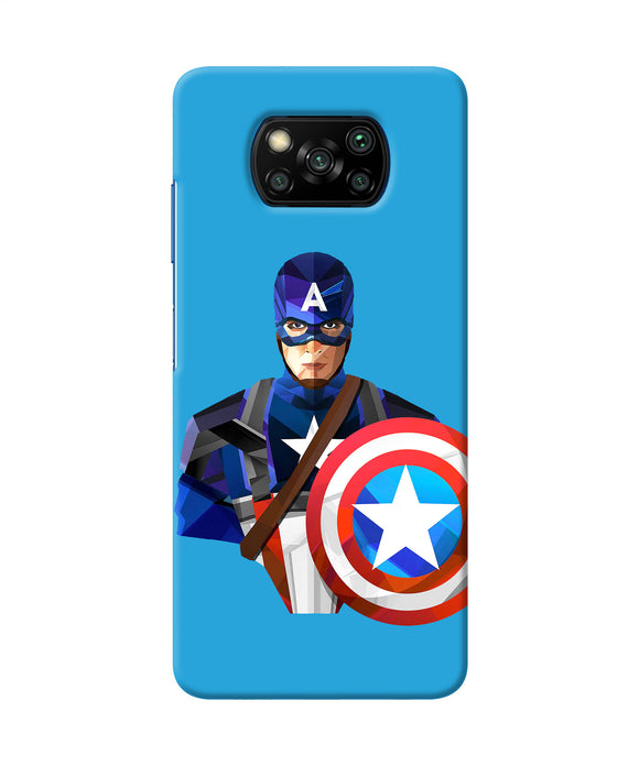 Captain America Character Poco X3/X3 Pro Back Cover