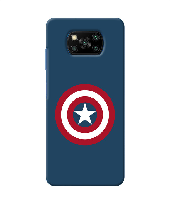 Captain America Logo Poco X3/X3 Pro Back Cover
