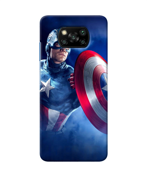 Captain America On Sky Poco X3/X3 Pro Back Cover