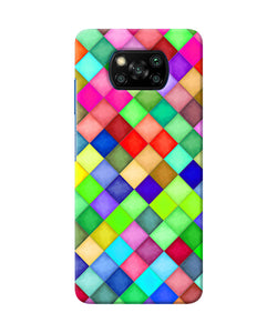 Abstract Colorful Squares Poco X3/X3 Pro Back Cover