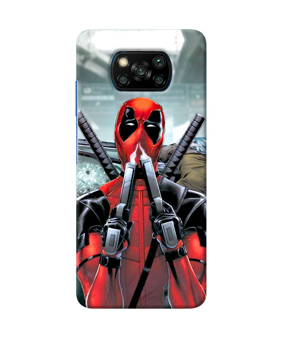 Deadpool With Gun Poco X3/X3 Pro Back Cover