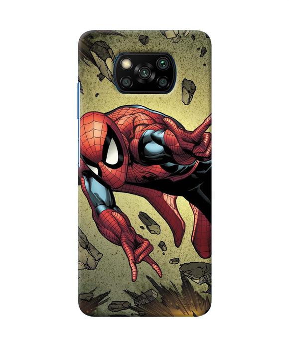 Spiderman On Sky Poco X3/X3 Pro Back Cover