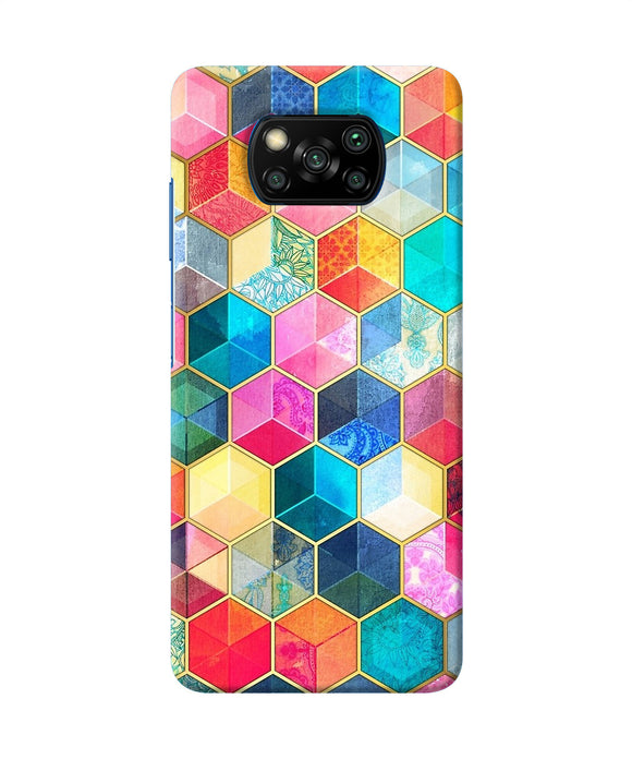 Abstract Color Box Poco X3/X3 Pro Back Cover
