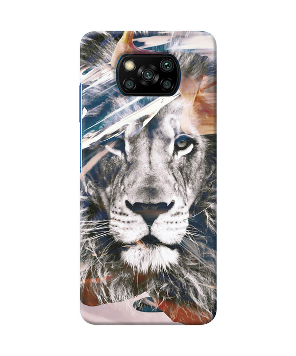 Lion Poster Poco X3/X3 Pro Back Cover