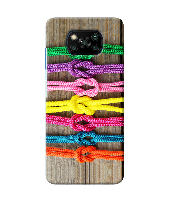 Colorful Shoelace Poco X3/X3 Pro Back Cover