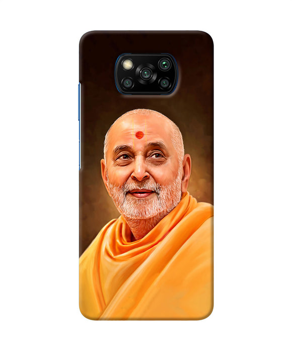 Pramukh Swami Painting Poco X3/X3 Pro Back Cover