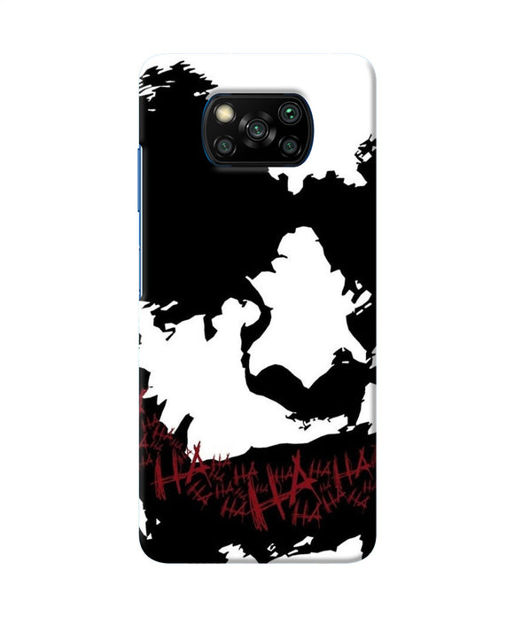 Black And White Joker Rugh Sketch Poco X3/X3 Pro Back Cover