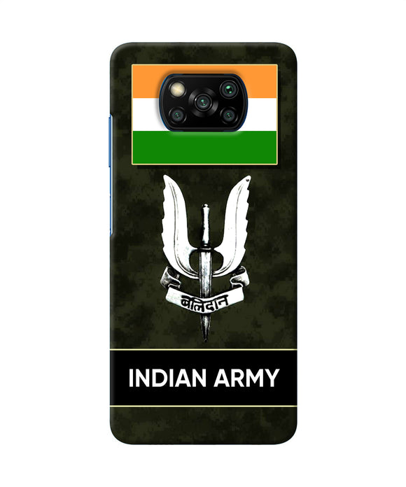 Indian Flag Balidan Logo Poco X3/X3 Pro Back Cover