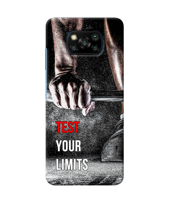 Test Your Limit Quote Poco X3/X3 Pro Back Cover