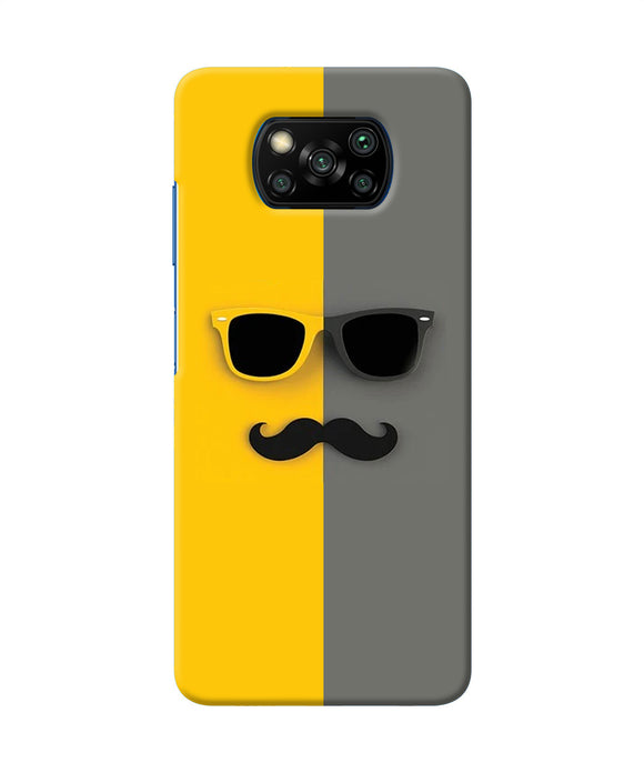 Mustache Glass Poco X3/X3 Pro Back Cover