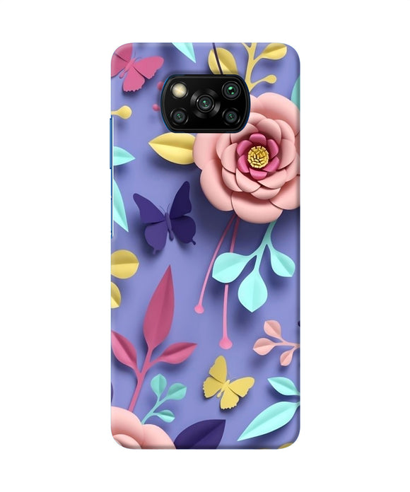 Flower Canvas Poco X3/X3 Pro Back Cover