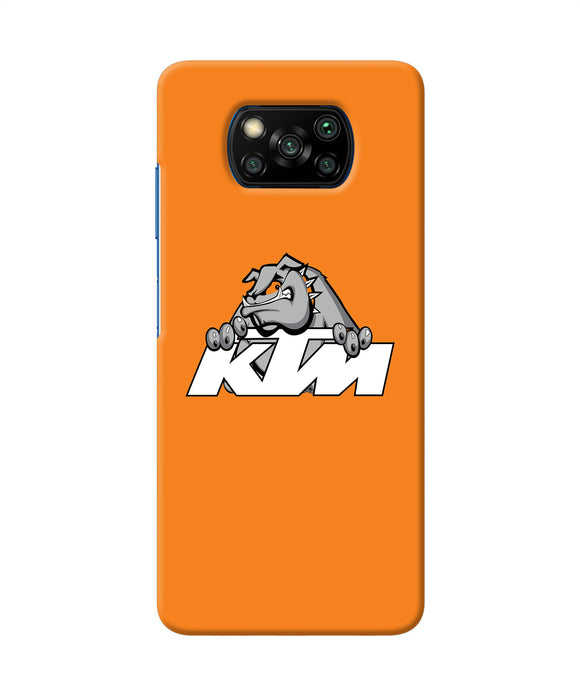 Ktm Dog Logo Poco X3/X3 Pro Back Cover