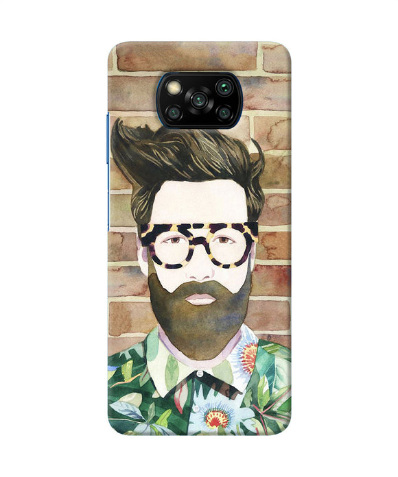 Beard Man With Glass Poco X3/X3 Pro Back Cover
