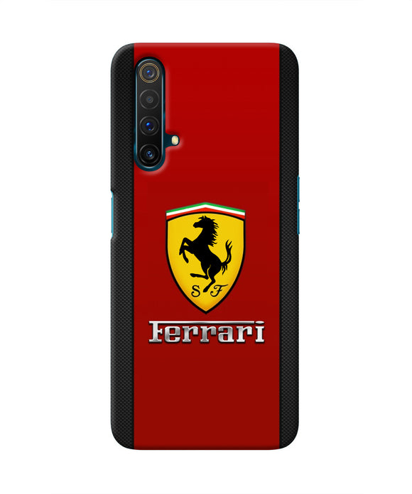 Ferrari Abstract Maroon Realme X3 Real 4D Back Cover