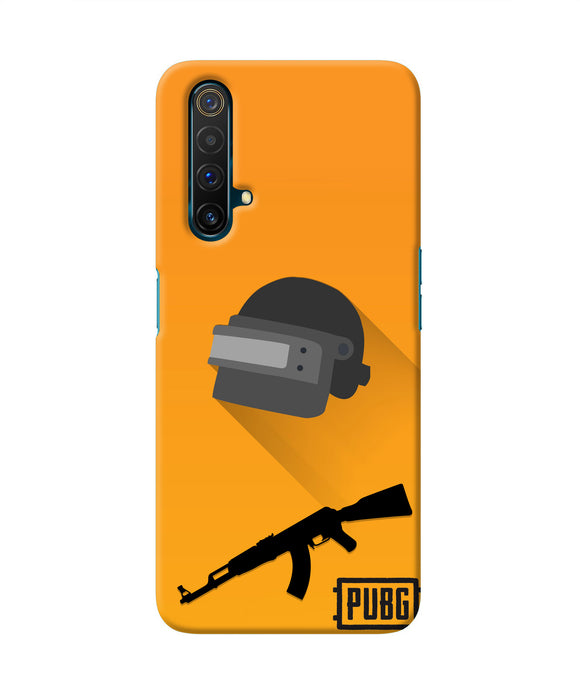 PUBG Helmet and Gun Realme X3 Real 4D Back Cover