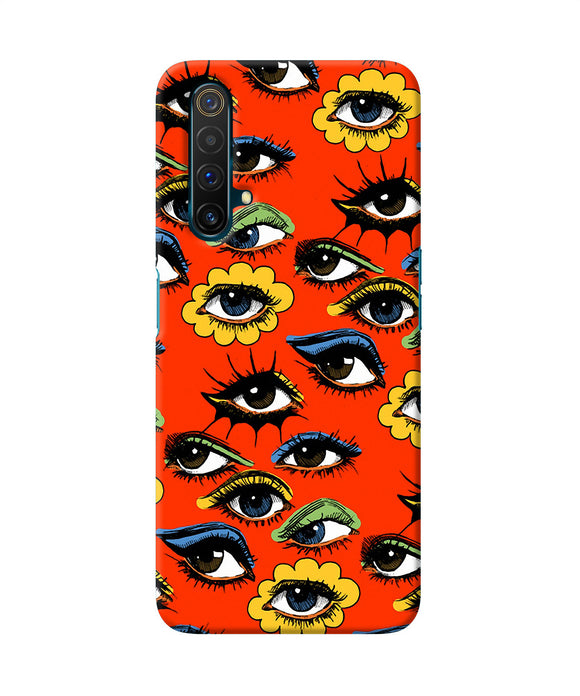 Abstract Eyes Pattern Realme X3 Back Cover