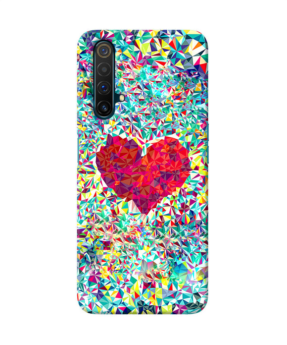 Red Heart Print Realme X3 Back Cover