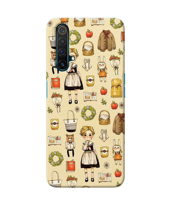 Canvas Girl Print Realme X3 Back Cover