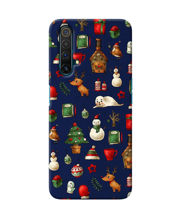 Canvas Christmas Print Realme X3 Back Cover
