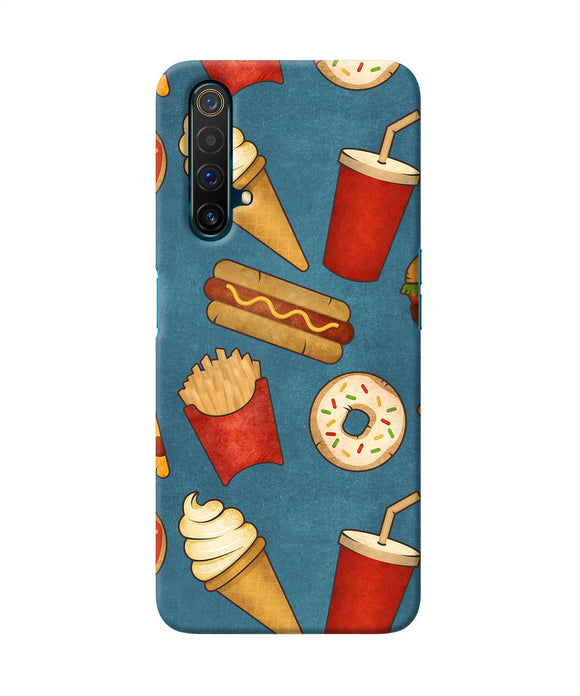 Abstract Food Print Realme X3 Back Cover