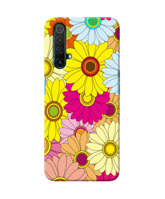 Abstract Colorful Flowers Realme X3 Back Cover