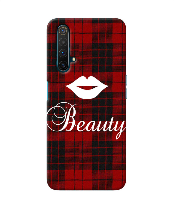 Beauty Red Square Realme X3 Back Cover