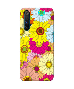 Abstract Colorful Flowers Realme X3 Back Cover