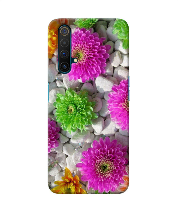 Natural Flower Stones Realme X3 Back Cover