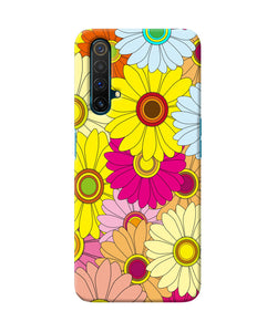 Abstract Colorful Flowers Realme X3 Back Cover