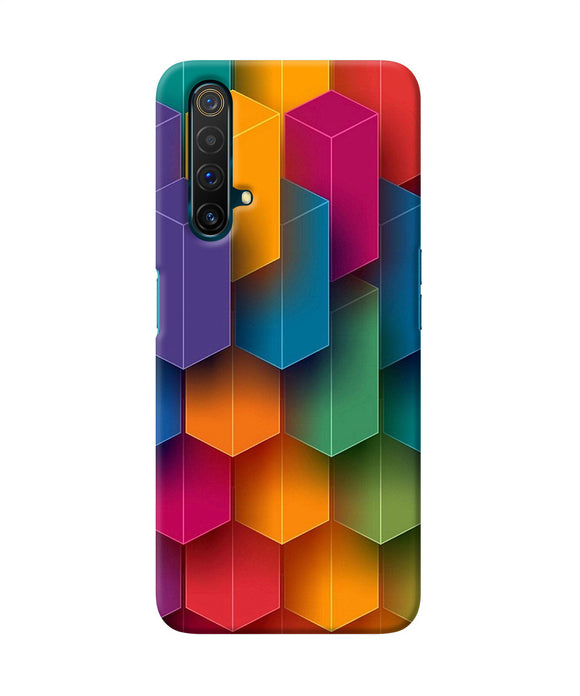 Abstract Rectangle Print Realme X3 Back Cover